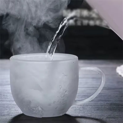 Glass Mug Double Wall Glass Coffee Cup with Handl,Cups Gift