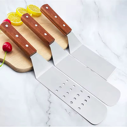 durable stainless steel BBQ turner spatula and grill scraper for braai and barbecue”