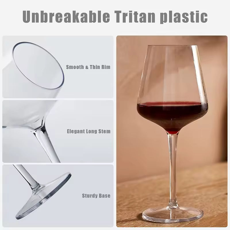 lightweight wine glasses for parties and outdoor events