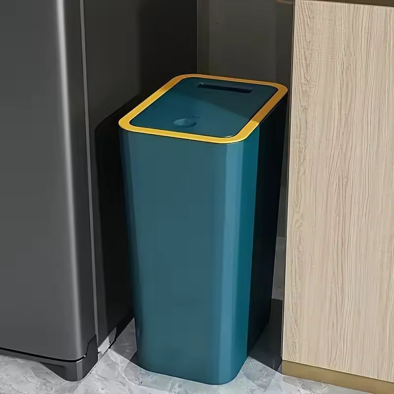 Odor Proof Trash Can with One-Touch Lid – Modern, Durable &amp; Space-Saving Bin