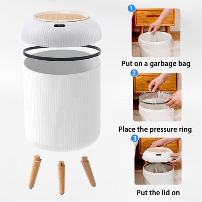 Automatic Trash Can with Lid – Smart Motion Sensor Bin for Modern Living