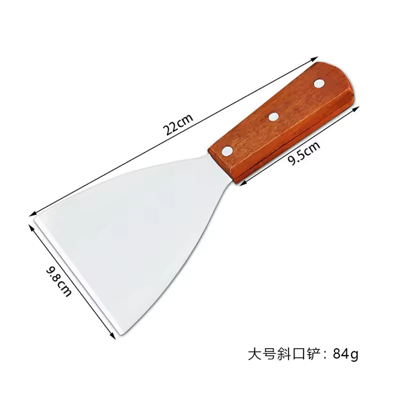 non-stick barbecue spatula and grill scraper tool for outdoor grilling and cooking