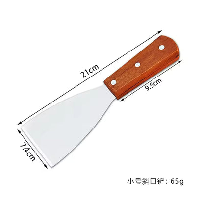 Stainless Steel BBQ Spatula & Grill Scraper | Non-Stick Durable Barbecue Tool