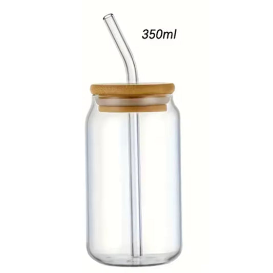 bamboo lid glass cup for daily use