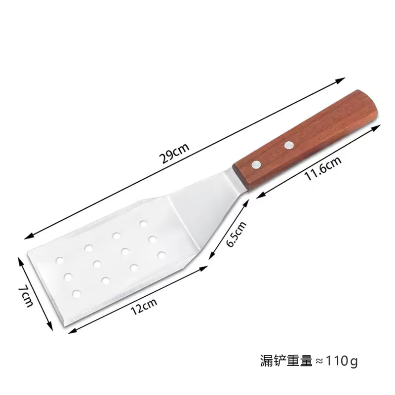 Stainless Steel BBQ Spatula & Grill Scraper | Non-Stick Durable Barbecue Tool