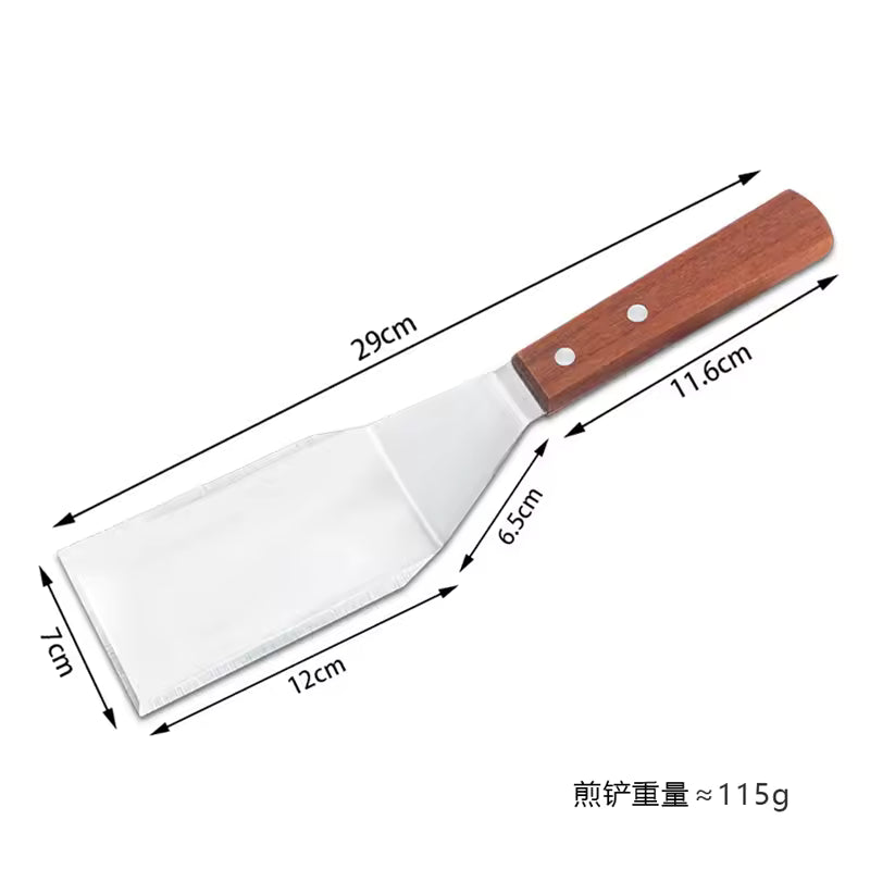 Stainless Steel BBQ Spatula & Grill Scraper | Non-Stick Durable Barbecue Tool