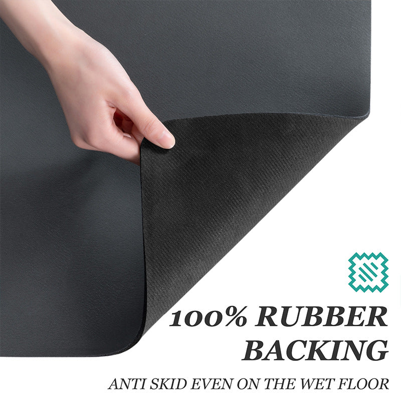 Kitchen Absorbent Mat with Anti-Slip Base – Fast Dry Dish Drainer for Sink, Coffee & Bathroom