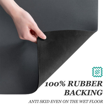 Kitchen Absorbent Mat with Anti-Slip Base – Fast Dry Dish Drainer for Sink, Coffee & Bathroom