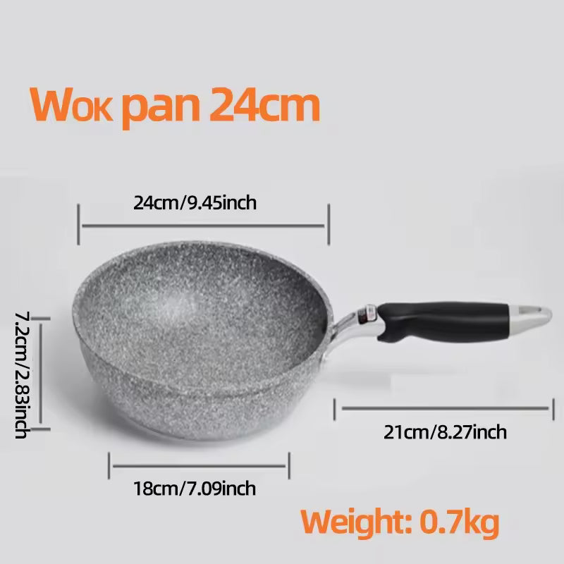 induction and gas stove compatible frying pan