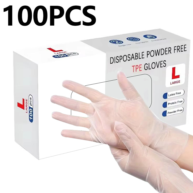 Stretchable flexible TPE disposable gloves