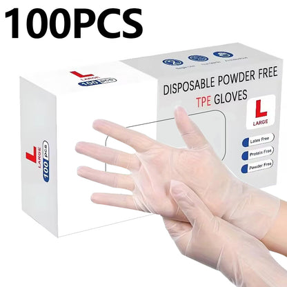 Stretchable flexible TPE disposable gloves