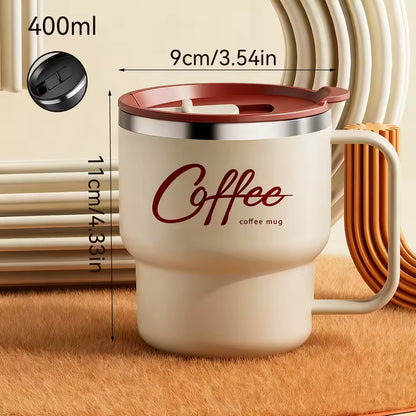thermal coffee mug with handle for travel