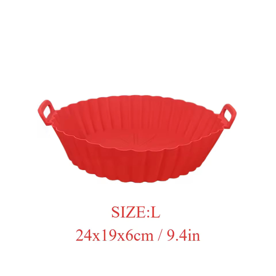 Airfryer Silicone Basket Reusable Baking Tray Silicone