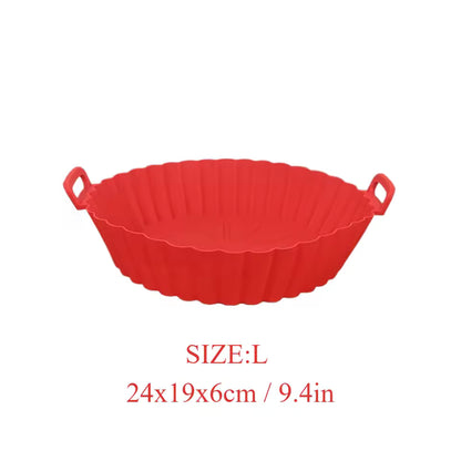 Airfryer Silicone Basket Reusable Baking Tray Silicone